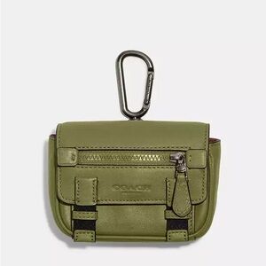 Coach Olive Green Micro Track Key Fob